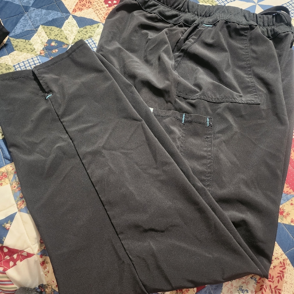 XL Black Scrub Pants